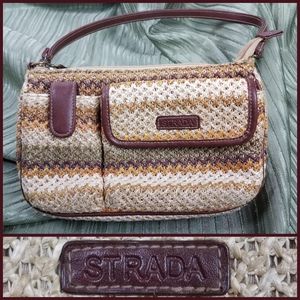 STRADA Woven Handbag